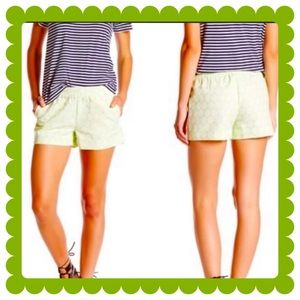 J. Crew lime green pull on shorts NWOT